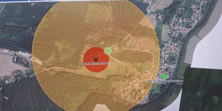 UWAGA! Niewybuch o wadze 100 kg na terytorium Niemiec przy granicy z Polską!