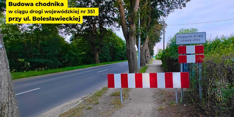 Rusza budowa chodnika przy ul. Bolesławieckiej w Zgorzelcu