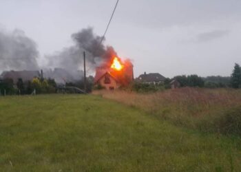 Pomoc dla ofiar pożaru domu w Jerzmankach