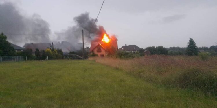 Pomoc dla ofiar pożaru domu w Jerzmankach