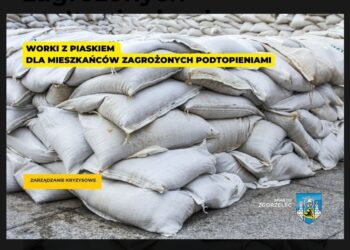 Worki z piaskiem dla mieszkańców zagrożonych podtopieniami