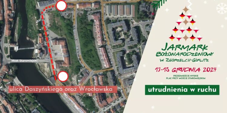 Jarmark Bożonarodzeniowy 2024 – utrudnienia w ruchu