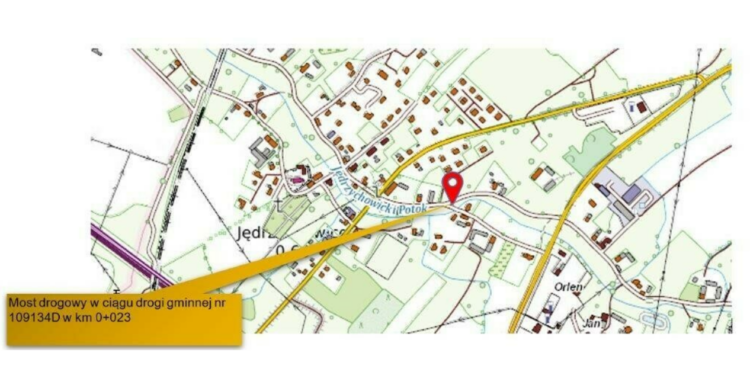 Objazd w Jędrzychowicach – droga tymczasowa