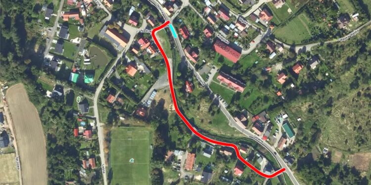 Bogatynia: zamknięty odcinek ul. Głównej