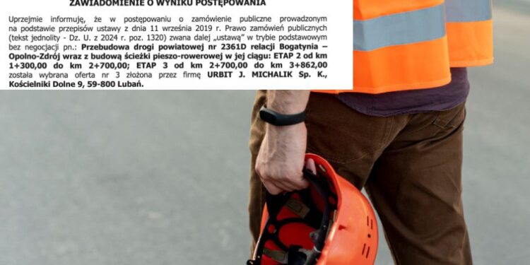 Wybrano wykonawcę remontu drogi relacji Bogatynia – Opolno Zdrój