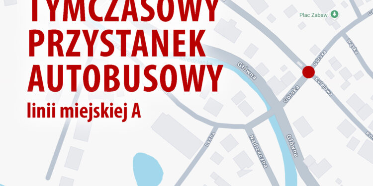 Bogatynia: Tymczasowy przystanek autobusowy dla linii miejskiej A