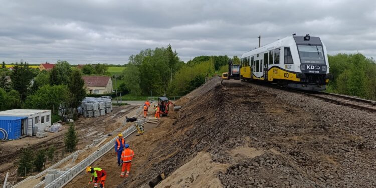 Ze Studnisk pociągiem do Zgorzelca i Lubania – postępy w budowie nowego przystanku