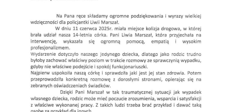 Potrącenie 14-latki na pasach – wsparcie policjantki, którego rodzice nie zapomną