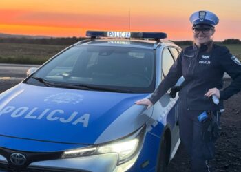 Dziecko zadławiło się cukierkiem, nie mogło oddychać. Pomogła policjantka ze Zgorzelca