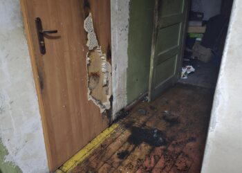 Nocny pożar w Ruszowie