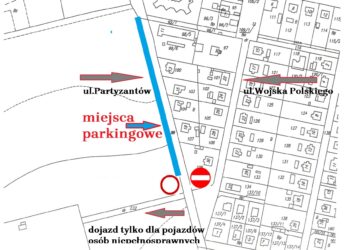 Czasowa zmiana organizacji ruchu w Węglińcu: ul. Partyzantów w dniu 1 listopada