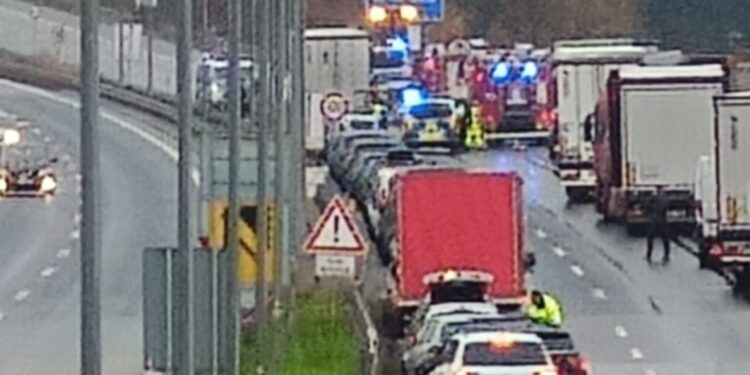 [AKTUALIZACJA] Tragiczny wypadek na autostradzie przy granicy w Jędrzychowicach