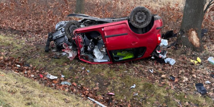 Bohaterska interwencja na drodze pod Koźminem