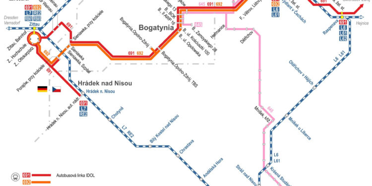Nowa linia autobusowa (692) Frýdlant – Bogatynia – Zittau