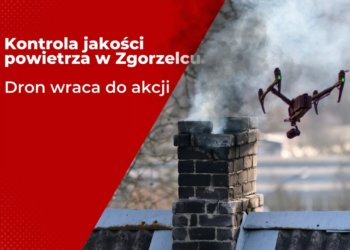 Kontrola jakości powietrza w Zgorzelcu. Dron wraca do akcji