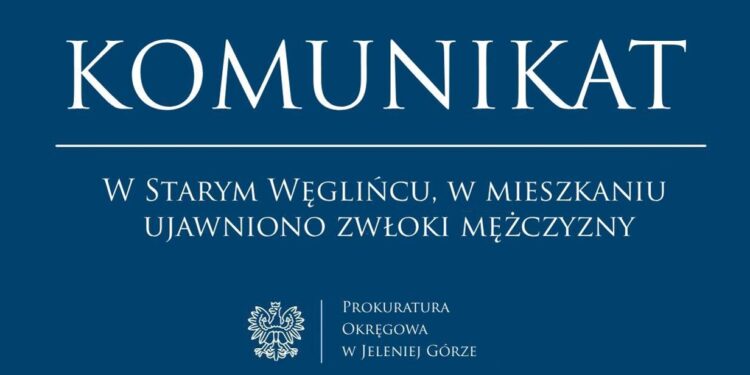 Zwłoki mężczyzny w Starym Węglińcu. Śledztwo w kierunku pobicia ze skutkiem śmiertelnym