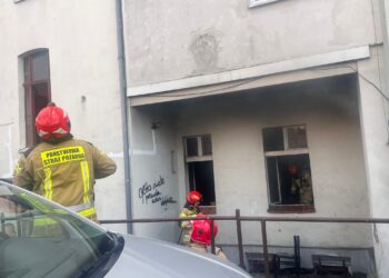 Pożar mieszkania na Bohaterów Getta w Zgorzelcu
