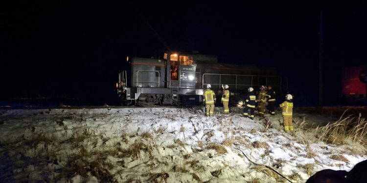 Pożar lokomotywy na linii Węgliniec – Ruszów