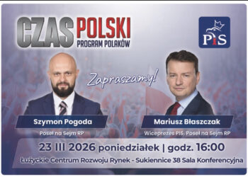 spotkanie z Posłem Mariusz Błaszczakiem i Posłem Szymonem Pogodą - Lubań 23.03.2026 r.