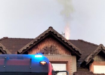 Pożar sadzy w Ruszowie