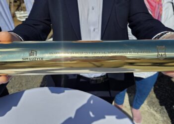 Inauguracja budowy inwestycji mieszkaniowej przy ul. Sportowej w Węglińcu