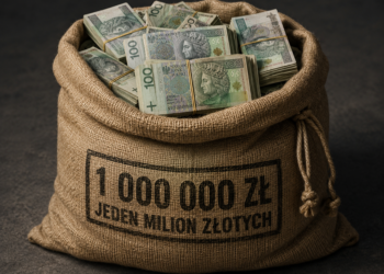 Mężczyzna znalazł i przywłaszczył worek z milionem złotych, który wypadł podczas konwoju. Teraz grozi mu więzienie. Pieniędzy wciąż nie odnaleziono