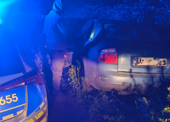 Pościg w powiecie zgorzeleckim. Kobieta wjechała w radiowóz i próbowała uciekać pieszo