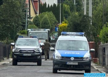 Alarm w Lubaniu. Podczas robót natrafiono na pocisk z czasów II wojny światowej