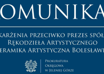 Akt oskarżenia przeciwko prezes spółdzielni Rękodzieła Artystycznego Ceramika Artystyczna Bolesławiec