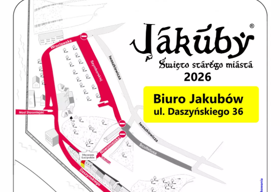 Jakuby 2026 – sprawdź jakie będą utrudnienia w ruchu
