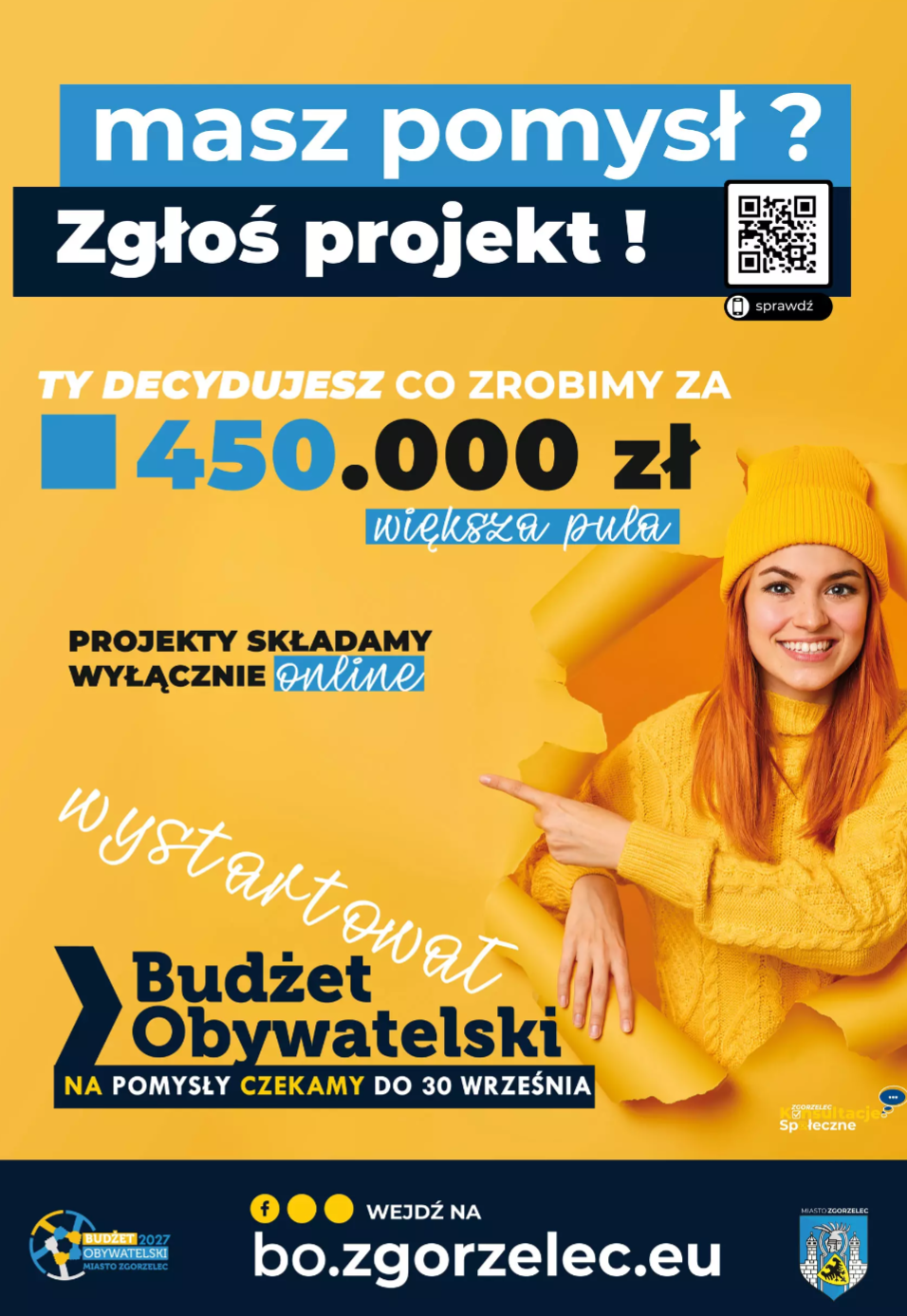 Wystartował Zgorzelecki Budżet Obywatelski na 2027 rok. Do rozdysponowania jest 450 tysięcy złotych