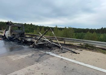 Pożar ciężarówki na A4. Autostrada w stronę Zgorzelca zablokowana