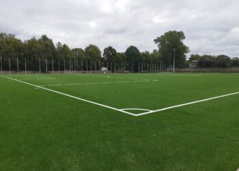Postępy prac przy II etapie przebudowy stadionu w Pieńsku
