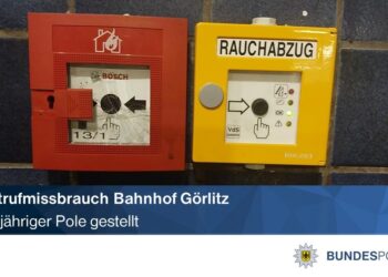 Fałszywy alarm na dworcu w Görlitz. 43-letni Polak wybił szybkę alarmową