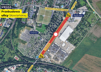 Uwaga kierowcy! Zmiana organizacji ruchu na Słowiańskiej od 13 października – rusza remont